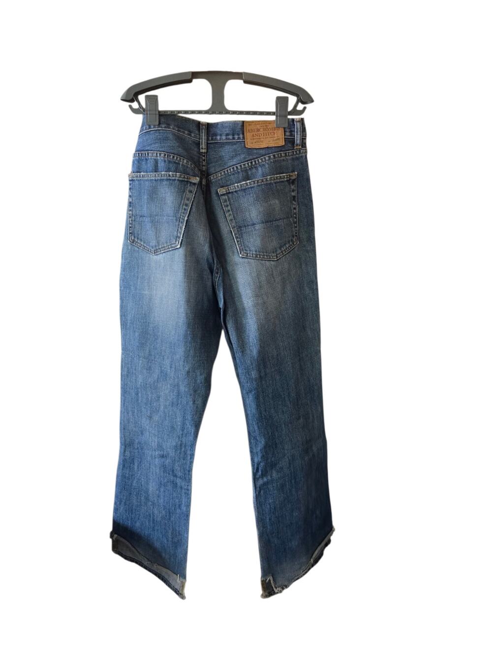 Abercorombie & Fitch 1892 Grunge Distressed Wide Leg Jeans 32 X 32